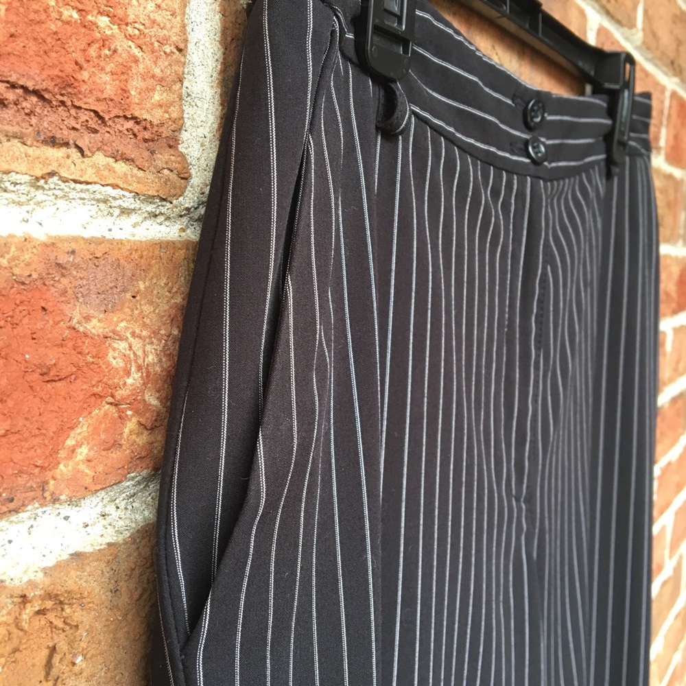 Lizgolf Black Pin Striped trousers Sz 6 - Picture 2 of 8